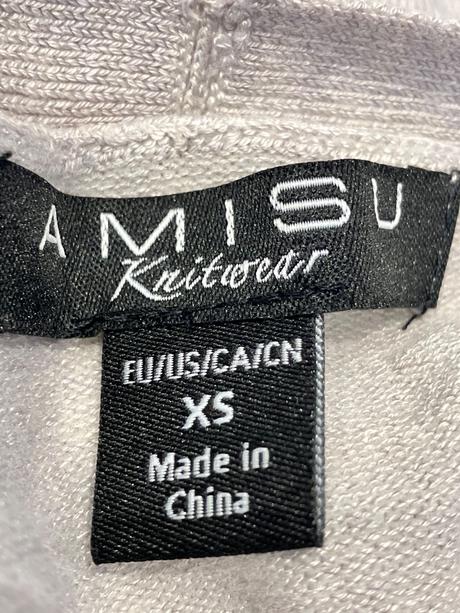 Dámsky svetrový kardigán sivý amisu (xs), amisu,xs