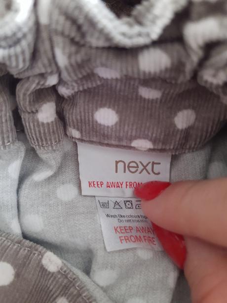 Detská menčestrova sukňa next, next,86