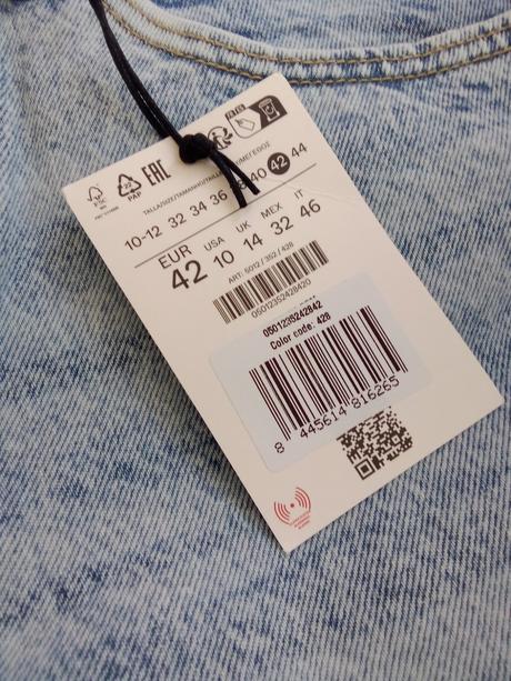 Džínsy, bershka,42