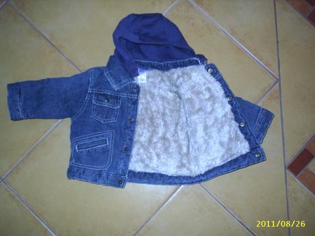 Teplá riflová bundička pre frajera, c&a,68