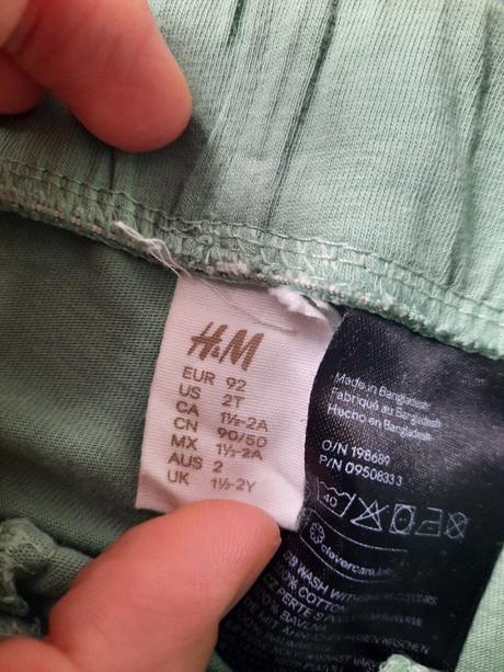 Šortky 92, h&m,92