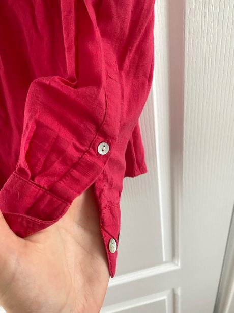 Bavlnená košeľa fuchsiovej farby, 36