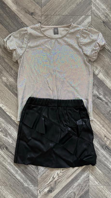 Koženkový komplet, primark,134