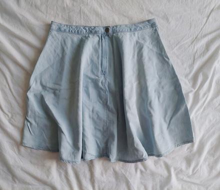 Riflová sukňa, new look,m