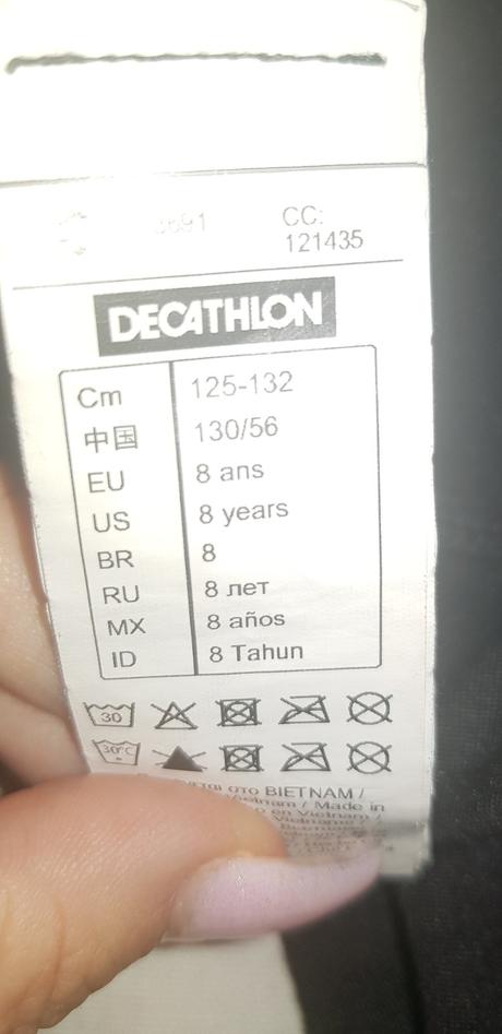 2x športové legínky 116/122, domyos,116