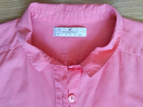 Krásna lososová košeľa, s