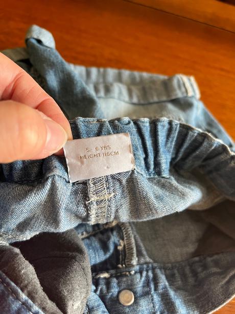 Riflové kraťasky next s čipkovou ozdobou, next,116