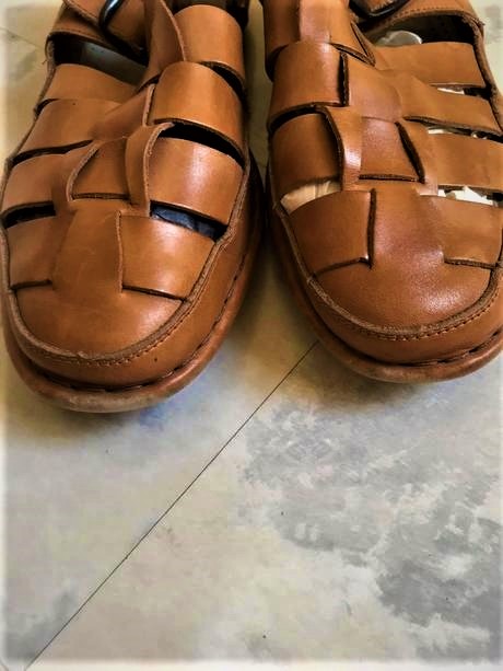 Celokožené sandále, rieker,42