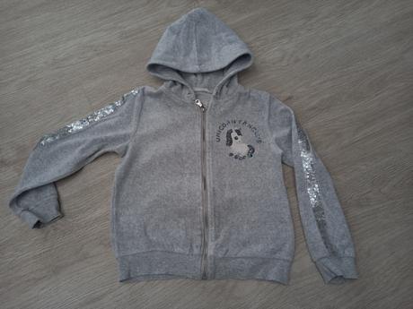 Šedá mikina, h&m,122