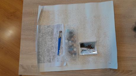 Maľovanie podľa čísel,  2ks ob, 