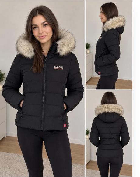 Bunda napapijri s hustym kozuskom, napapijri,s