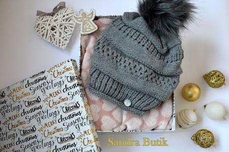 Čiapočka s visiacou bambuľkou zateplená, l - xxxl