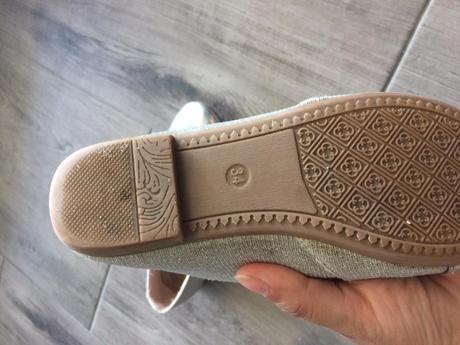 Strieborné balerínky vel 32, 32