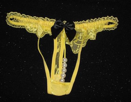 Sexy tangaciky s perlickami, s