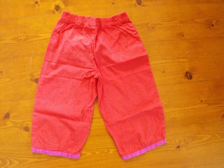 Červené 3/4 nohavice, lupilu,116