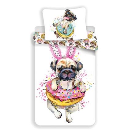 Skladom, doprava zdarma obliečky pes mops, 140,200