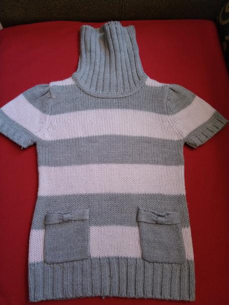 Dlhý pulóver - rolák, palomino,104