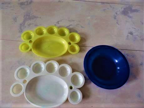 Mištičky na výtvarnú výchovu / 3 ks,