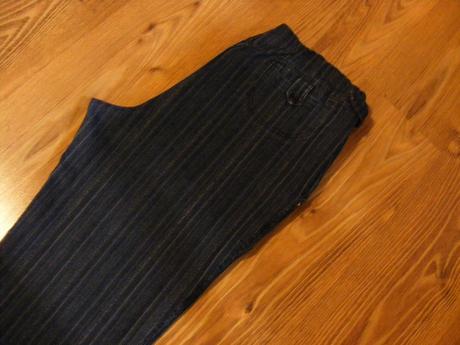 Tehotenské rifle modré elastické, xxxl