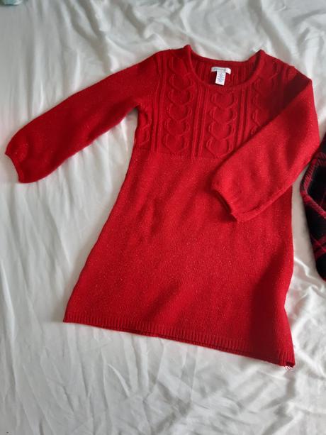 Šaty s dlhým rukávom 2kusy 110/116, 110