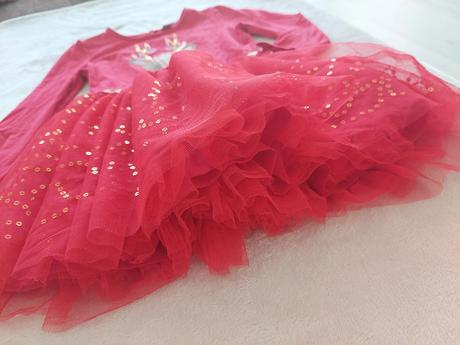 Vianočné šaty s tylovou sukničkou zn.tu veľ.98/104, 98