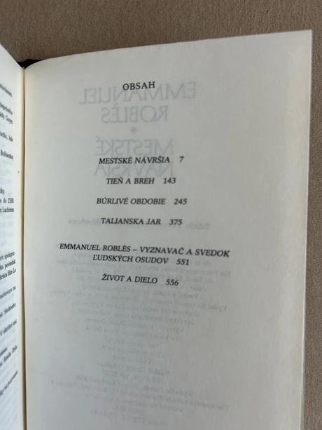 Mestské návršia - emmanuel roblès, 