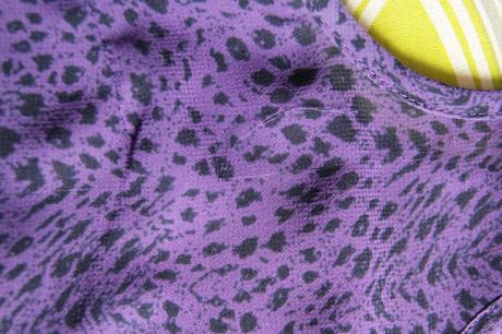 Fialový leo top xs, xs