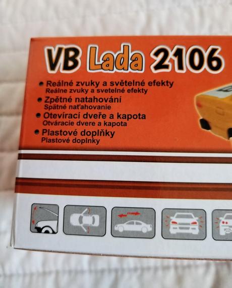 Kovový model vb lada 2106 so zvukom a svetlom, 