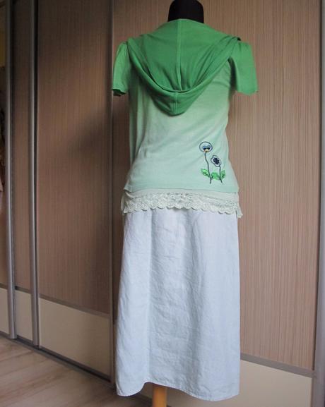 Zeleno - tyrkysový pulóvrik, only,s