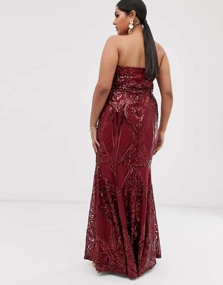 Trblietavé vínove šaty pre moletku, 42 / 44 / xl / xxl