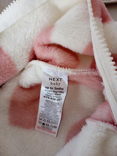 Next plyšový overal, next,62