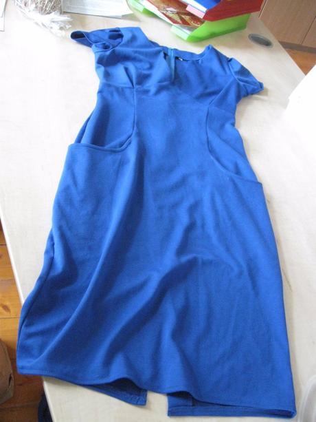 Dámske tmavomodré štýlové šaty, s, s