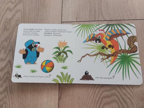 Knižka krtko a farby -veľmi dobrý stav,