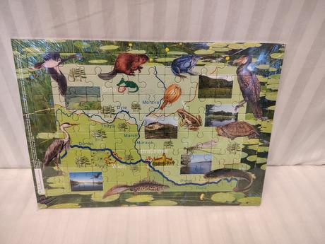 Zberateľ, puzzle neca 2006, dunajské luhy, v fólii, 