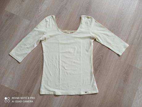 Slabozlte tričko top, s