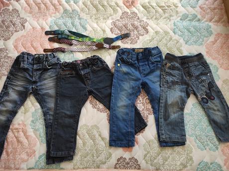 Balík riflové nohavice, next,80