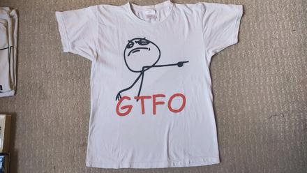 Bavlnené tričko gtfo, s
