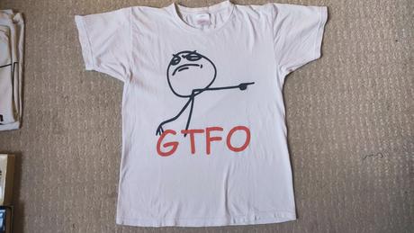 Bavlnené tričko gtfo, s
