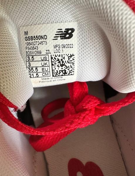 New balance 550 35/5 sadne 36, new balance,36