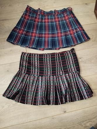 Handmade kockované sukne (2 ks), s