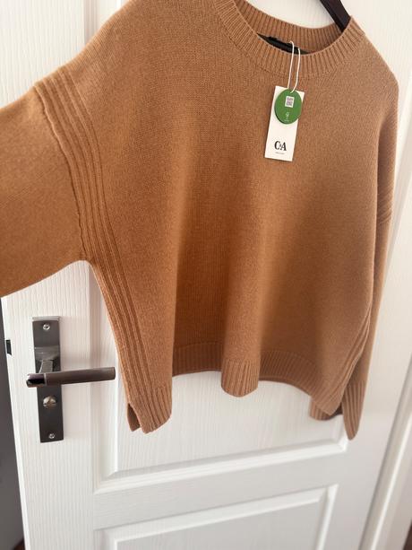 Luxusný sveter premium kašmír, vlna, c&a,xl