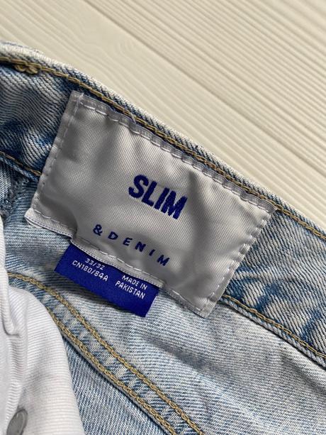 H&m - bledé džínsy, h&m,32