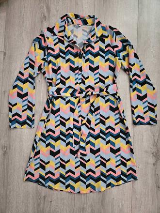 Dámske retro šaty s opaskom m/l, m