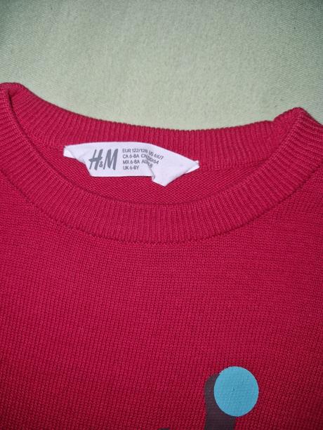 Vianocny pulovrik h&m 122/128, h&m,128