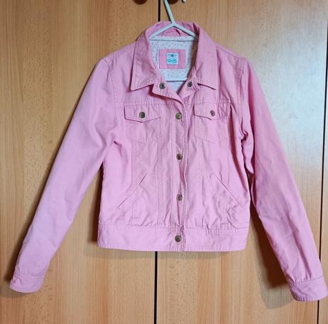 Dievčenská džínsová bunda s nášivkou lol - 146/152, new look,146