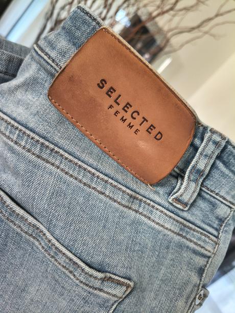 Selected femme svetlo modré skinny s, s