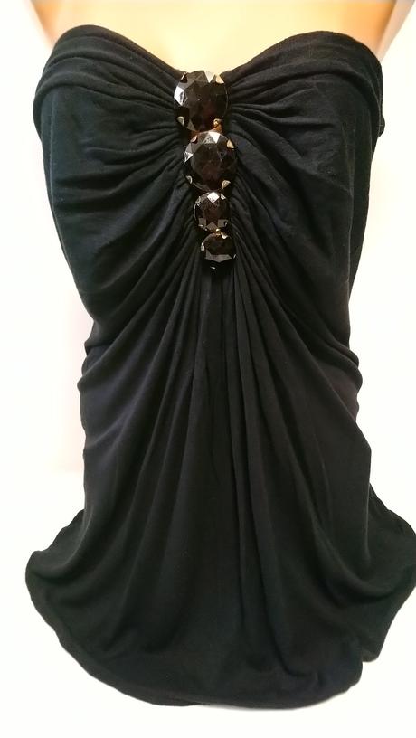 Dámsky elastický top bez ramienok, amisu, amisu,l