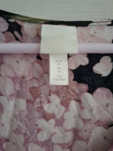 H&m oversize boho šaty hortenzie, h&m,m