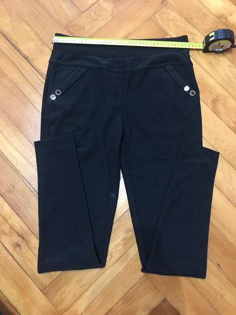 Čierne elastické nohavice / legíny, l