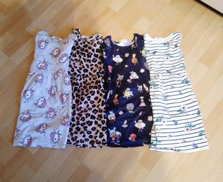 4x šaty, h&m,122